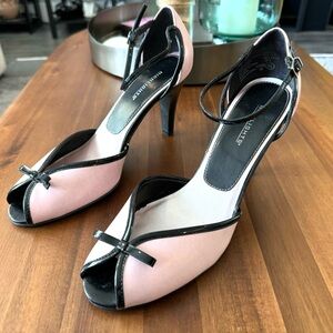 Highlights Pink and Black Pinup Heels